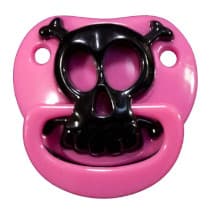Pink Pirate Skull Pacifier